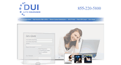Desktop Screenshot of duiautoinsurance.com