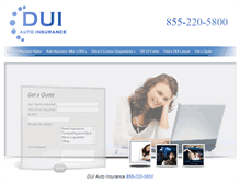 Tablet Screenshot of duiautoinsurance.com